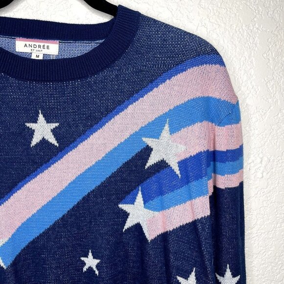 ANDREE By Unit Womens Shooting Star Sweater Size M - Picture 3 of 7